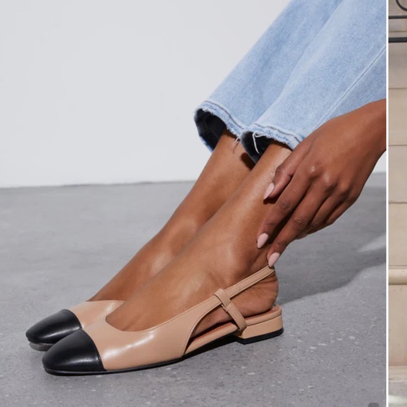 Vici Shoes - Vici Beige and Black Flats